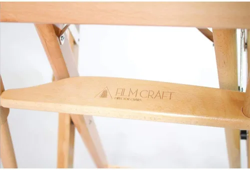 Vista 2 de Filmcraft - Silla alta de director, silla plegable de 30 pulgadas de altura de barra para juegos de películas, estudios y maquilladores, marco