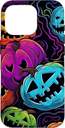 Vista 19 de Funda para iPhone 11 Pro Max Halloween Scary Pumpkin Graffiti