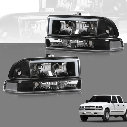 Vista 3 de CHEDA - Faro delantero LED, carcasa negra con lente transparente