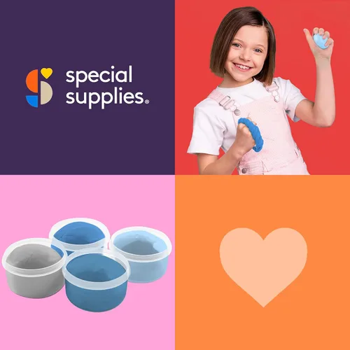 Vista 8 de Special Supplies Masilla terapéutica para niños y adultos – Kit de masilla de terapia resistiva para ejercicio de manos y alivio del estrés, juego