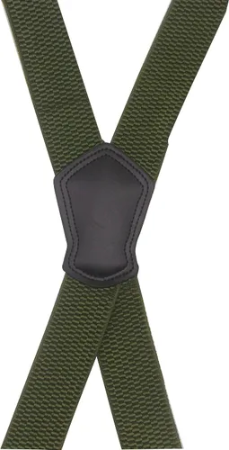 Vista 4 de Cedrainy Tirantes para hombre X Back Clip resistente ajustable con tirantes elásticos de 1.5 pulgadas de ancho