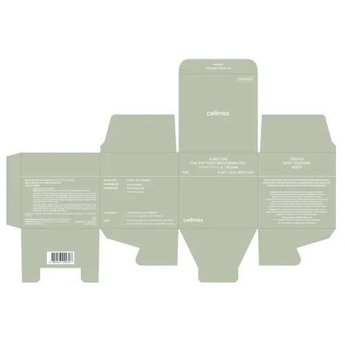 Vista 8 de Celimax ONE STEP - Almohadilla iluminadora corporal, 60 almohadillas with Green Tea & White Truffle, for Underarm, Knee & Elbow, Gentle