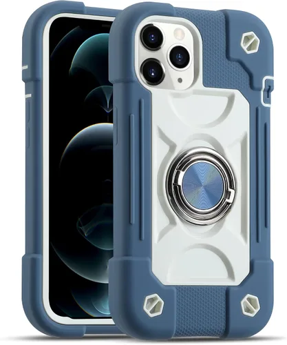 Vista 63 de MARKILL Funda compatible con iPhone Air de 6.5 pulgadas 2025 con soporte de anillo giratorio de 360 grados, protección contra caídas de grado