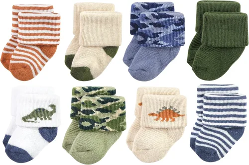 Vista 57 de Hudson Baby - Calcetines de algodón para bebés recién nacidos y Terry para niñas bebés