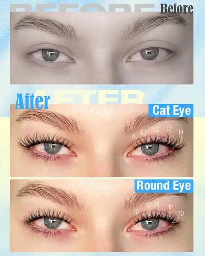 Vista 5 de Extensiones de pestañas autoadhesivas, racimos de pestañas delgadas, pestañas autoadhesivas, pestañas naturales prepegadas, aspecto húmedo, pestañas