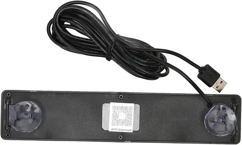 Vista 8 de Diydeg Panel LED, control de aplicación Bluetooth, señal LED programable, USB 5 V, 12 x 72 puntos, rojo, estilo tecnológico moderno, para automóvil