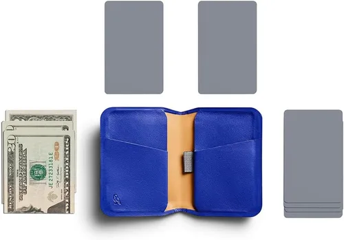 Vista 7 de Bellroy Apex - Funda delgada (billetera delgada de piel plegable, protección RFID), PepperBlue, Cartera Rfid