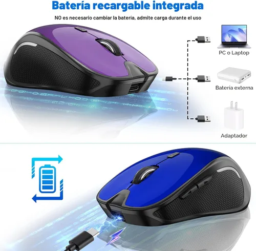 Vista 6 de Ratón para MacBook Wireless Bluetooth Laptop Mac Pro PC Ratones con Jiggler 10. Mouse inalámbrico Bluetooth (blanco)