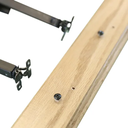 Vista 4 de Sección de barandal de escalera DIY, ángulo ajustable, con balustres metálicos negros (doble giro, una cesta)