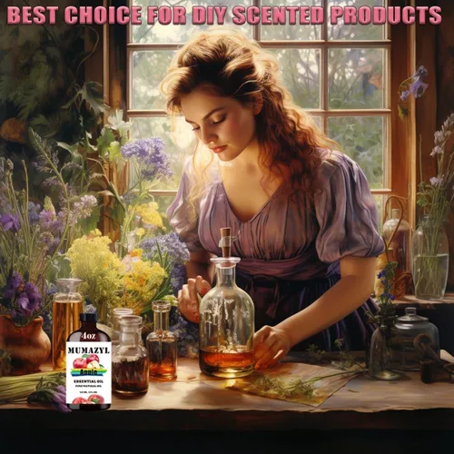 Vista 6 de Aceite esencial de manzana, aceite de manzana 4 onzas líquidas 120ML para difusor, humidificador, yoga, limpieza, bricolaje, velas, fabricación