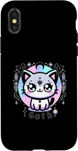 Vista 4 de iPhone 15 Kawaii Pastel Cat Ouija Creepy Occult Aesthetic Case