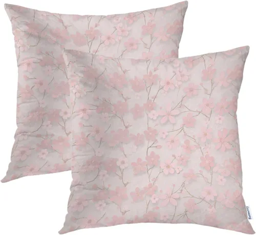 Vista 16 de Batmerry Fundas de almohada decorativas con estampado digital de hojas verdes y gatos negros con estampado digital para sofá, cama, cremallera