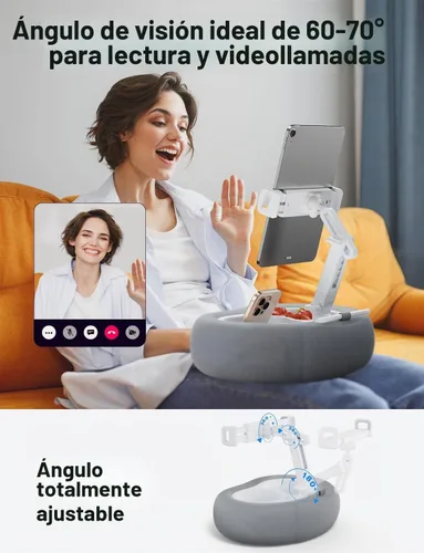 Vista 3 de TAZENI Soporte de almohada Kindle Tablet Accesorios para lectura de cama