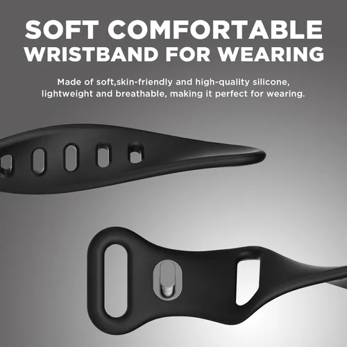 Vista 4 de Pulsera de silicona compatible con grabadora de voz Plaud NotePin, funda de PC con correa ajustable para Plaud NotePin S (2025), correa de repuesto
