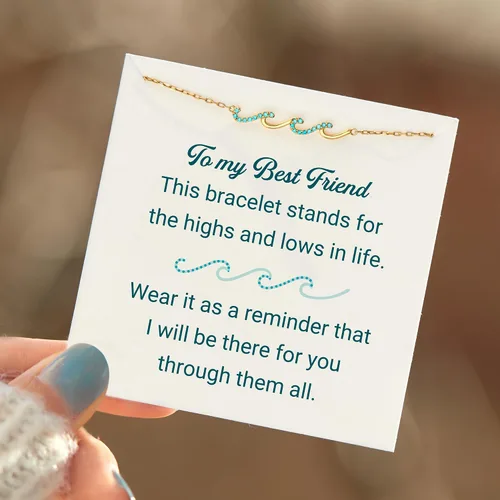 Vista 6 de STORYJEWELLERY Regalo para amigas, pulsera de mejor amiga, pulsera de amistad para mujeres, regalos para amigas, mujeres, regalos cristianos