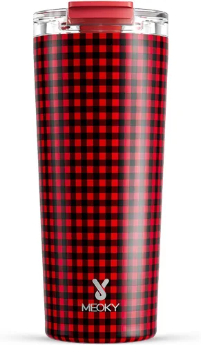 Vista 10 de Meoky - Taza de café de viaje aislada de 24 onzas: tapa a prueba de fugas, polvo de estrellas de ciruela