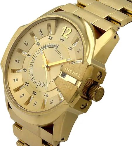 Vista 4 de Diesel Mens Master Chief Three-Hand Date44 mm Case Size Stainless Steel Watch
