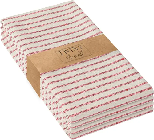 Vista 95 de TWINY threads Juego de toallas de cocina con diseño de diamante, 100% algodón, trapos grandes y trapos de lavado, absorbentes de secado rápido