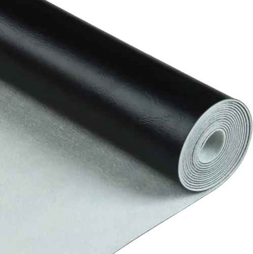Vista 2 de Rollo de piel sintética color liso negro de 12 x 53 pulgadas, material para hacer manualidades, hacer manualidades, aretes de cuero, lazos, costura