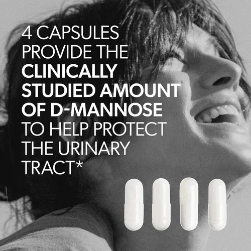 Vista 6 de AZO D Manosa Salud del tracto urinario, limpia, enjuaga y protege el tracto urinario, marca número 1 recomendada por farmacéuticos, fuerza clínica