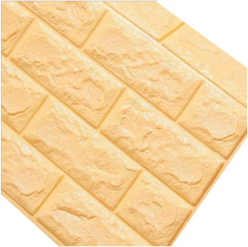 Vista 13 de Calcomanías de pared de ladrillo impermeables 3D de 27.56 x 11.81 pulgadas, paneles de pared autoadhesivos de espuma para TV, sala de estar