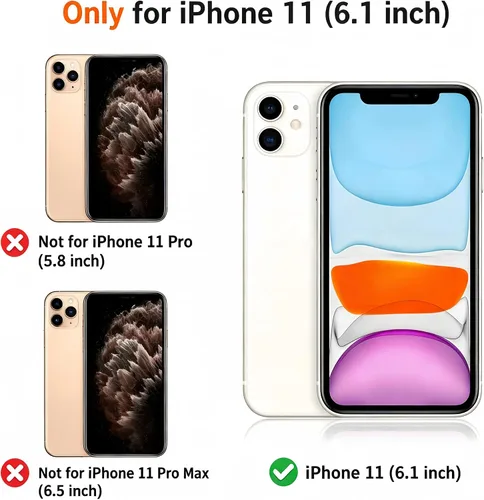 Vista 2 de Funda para iPhone 11 de la Serie Magnética de Doulings, resistente con anillo giratorio de 360 grados con soporte invisible, compatible con magsafe