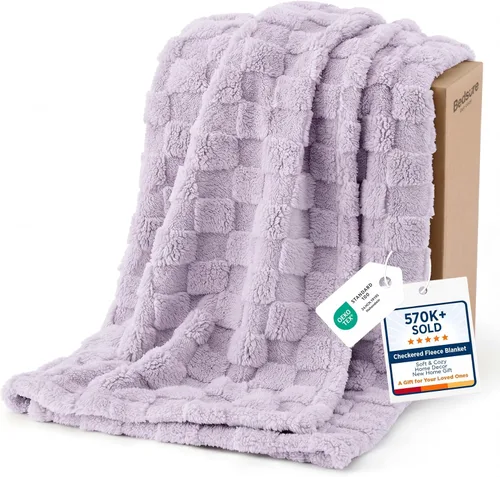 Vista 41 de Bedsure GentleSoft - Manta verde salvia para sofá, manta de forro polar a cuadros, regalos de Navidad para mujeres, hombres y niñas, bonita manta