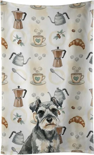 Vista 382 de Caroline's Treasures Afghan Hound - Toalla de cocina para barra de café, terciopelo frontal y lazo de algodón, lavable a máquina Sabueso afgano