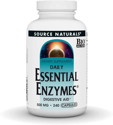 Vista 6 de Source Naturals Essential Enzymes - Suplemento de enzimas múltiples bio-alineadas de 500 mg, defensa herbaria para digestión, gases, estreñimiento