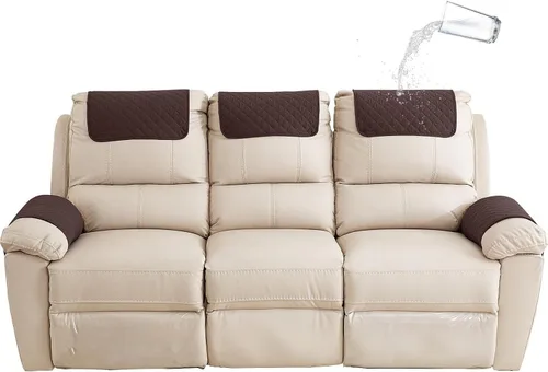 Vista 33 de XMAYODS Funda impermeable para sillón con reposabrazos, fundas antideslizantes para sofá y reposacabezas, fundas para respaldo, fundas para sillón