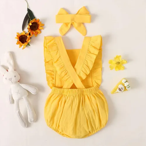 Vista 37 de Shalofer Traje de primer cumpleaños para bebé niña con diadema