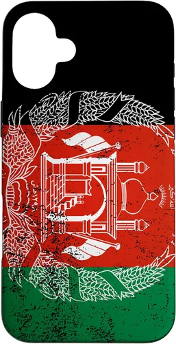 Vista 22 de iPhone 11 Pro Max Grunge bandera de Afganistán Vintage South Asia Pashto Dari estuche de regalo