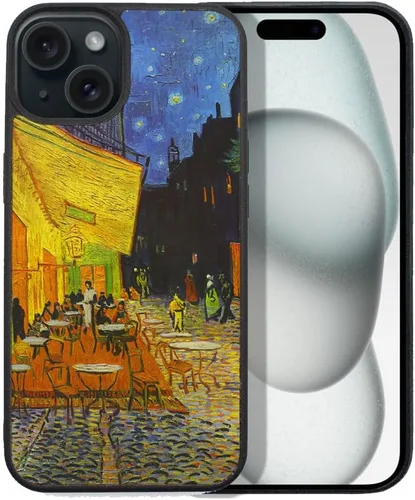 Vista 7 de FINCIBO Funda protectora de goma suave antiarañazos, a prueba de golpes, compatible con Apple iPhone 15 de 6.1 pulgadas 2023, libro de composición