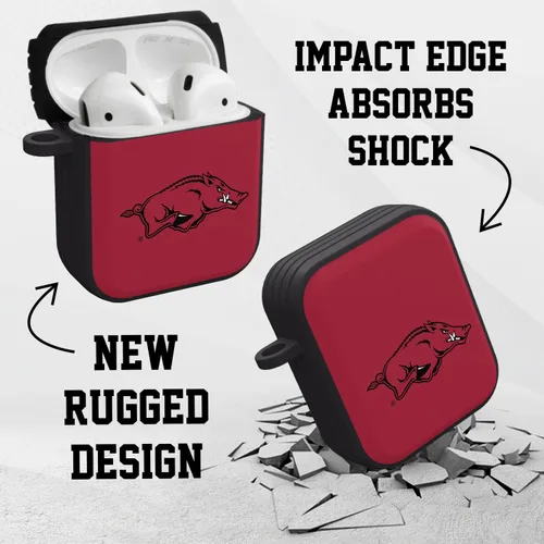 Vista 3 de Affinity Bands Arkansas Razorbacks HDX - Funda compatible con Apple AirPods Gen 1 y 2 (clásico)
