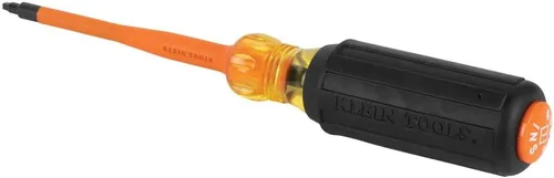 Vista 10 de Klein Tools 6984INS - Destornillador aislante, fabricado en Estados Unidos, destornillador con punta de perfil delgada de 1000 V, cuadrado #1
