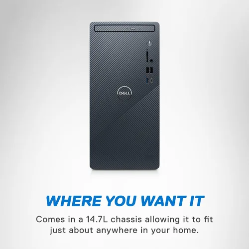 Vista 6 de Dell Inspiron 3020 Desktop - Intel Core i7-13700, SSD de 1 TB + disco duro de 1 TB, RAM DDR4 de 16 GB, DVD RW, gráficos Intel UHD 770, Windows 11