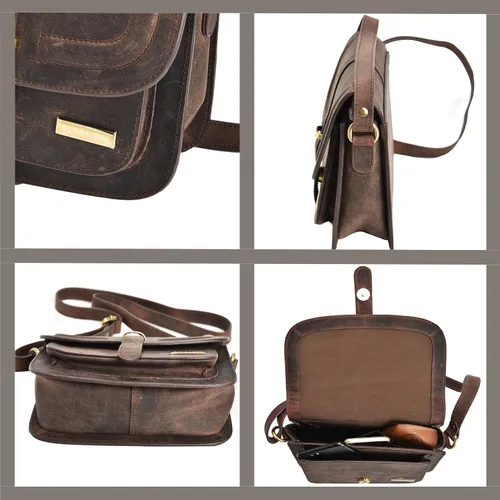 Vista 5 de Crossbody Bags for Women - Leather Ladies Sling Bags - Medium Size Cross body Purses for Women - Mothers Day Gift