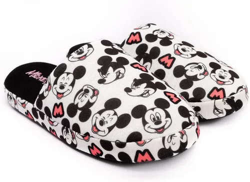 Vista 3 de Disney Mickey Mouse Womens Slippers All Over Print Ladies Shoes