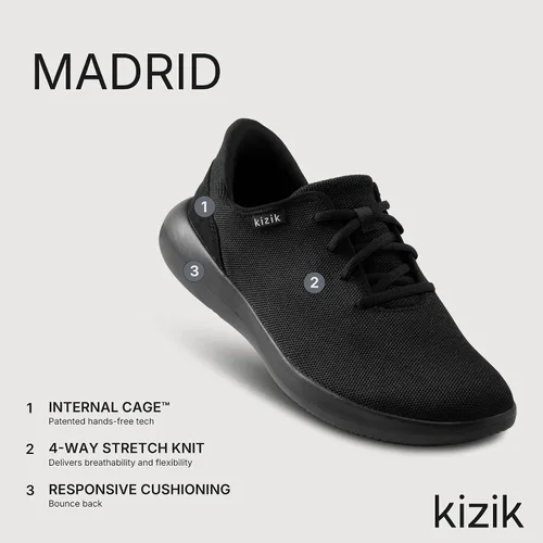 Vista 3 de Kizik Women's Madrid Slip On Sneakers