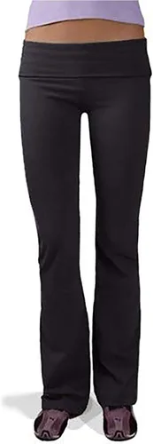 Vista 4 de Hardtail Roll Down Boot Leg Pantalones de yoga (x-S) Negro, Negro