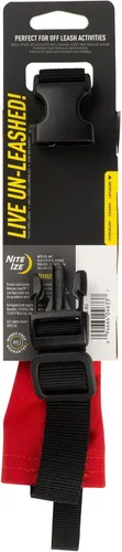 Vista 6 de Nite Ize Raddog - Combo de collar y correa todo en uno, collar de perro resistente con correa retráctil incorporada, collar de 14 a 16 pulgadas, Rojo
