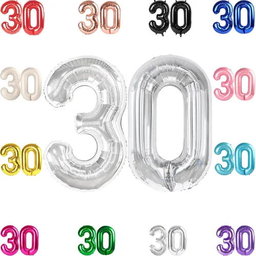 Vista 89 de Globo negro del número 0 de 40 pulgadas – globo número 0, decoraciones
