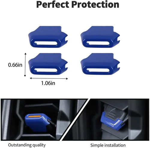 Vista 5 de JWWY para Bronco Consola Central Dispositivo de Ajuste de Ventilación de Aire Acondicionado Cubierta Decorativa Trim Compatible con Accesorios Azul