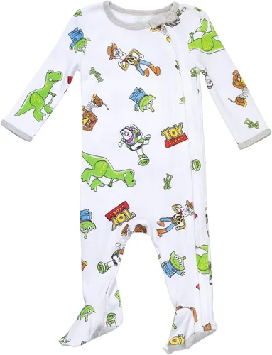 Vista 3 de Disney Winnie the Pooh Lion King Monsters Inc. Pixar Toy Story Baby Paquete de 2 overoles Sleep N' Play para recién nacidos hasta niños pequeños