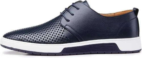 Vista 5 de Zapatos Oxford casuales para hombre, zapatos de vestir con cordones, cómodos zapatos deportivos de moda