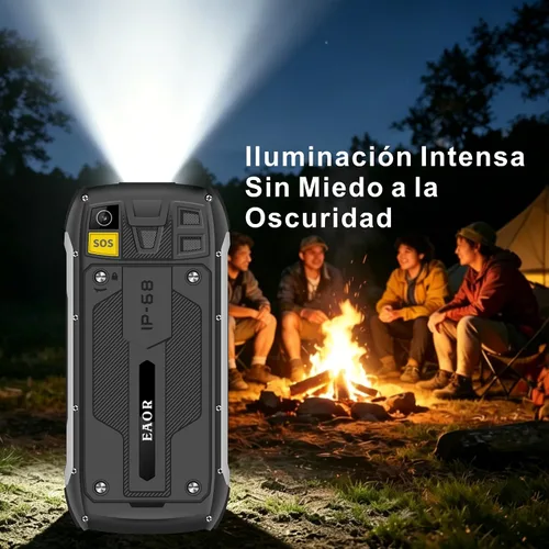 Vista 6 de Teléfono robusto 4G desbloqueado,Pantalla de 2,8", IP68,4500mAh
