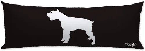 Vista 10 de Funda de almohada con silueta de galgo italiano, color blanco, con cremallera, para decoración del hogar, sofá, cama, 20 x 54 pulgadas 10