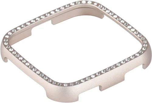 Vista 8 de Relojes Inteligentes para Mujer Case Cover Lite Case Case Case Diamond Watch Case Cover Metal Hard Smartwatch Guard Protector Marco a prueba