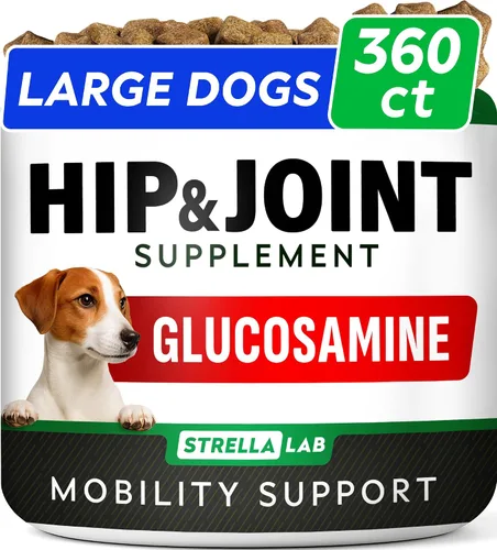 Vista 14 de Glucosamina avanzada para perros, colágeno y mejillón de labios verdes