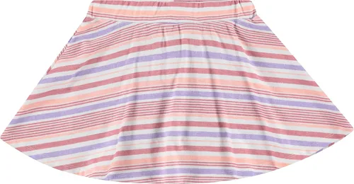 Vista 2 de BTween Paquete de 3 faldas pantalón corto para niñas, faldas de scooter para niños, falda en capas con estampados florales, sólidos, teñido anudado